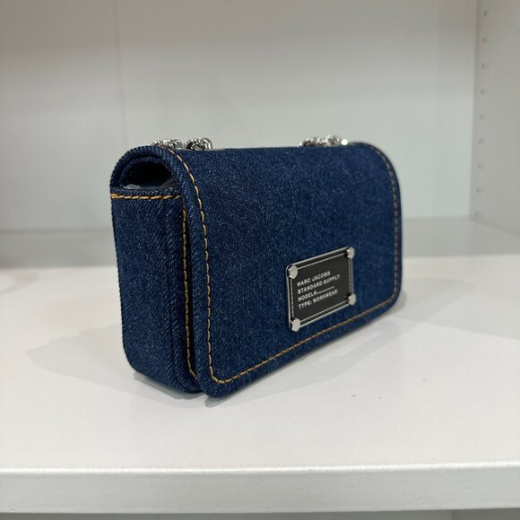 Marc Jacobs Denim Chain Shoulder Bag - Picture 3 of 8